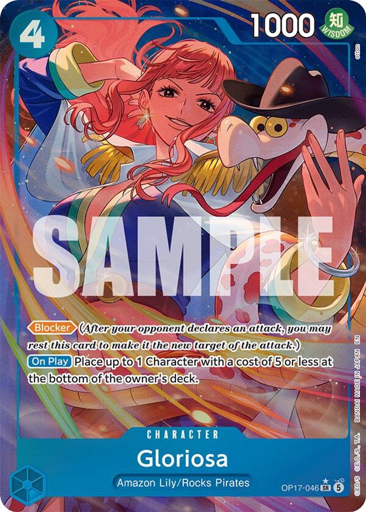 Gloriosa (Alternate Art) -  (OP17-046) - Super Rare - One Piece OP17 The World's Strongest Warriors