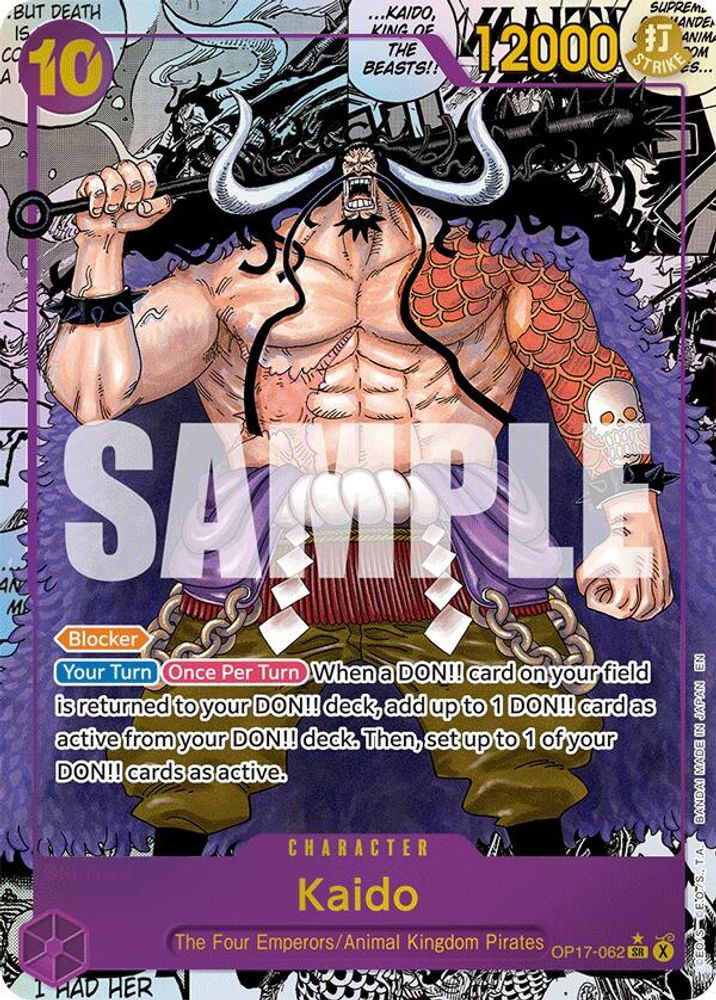 [MANGA] Kaido (062) (OP17-062) - Super Rare - One Piece OP17 The World's Strongest Warriors