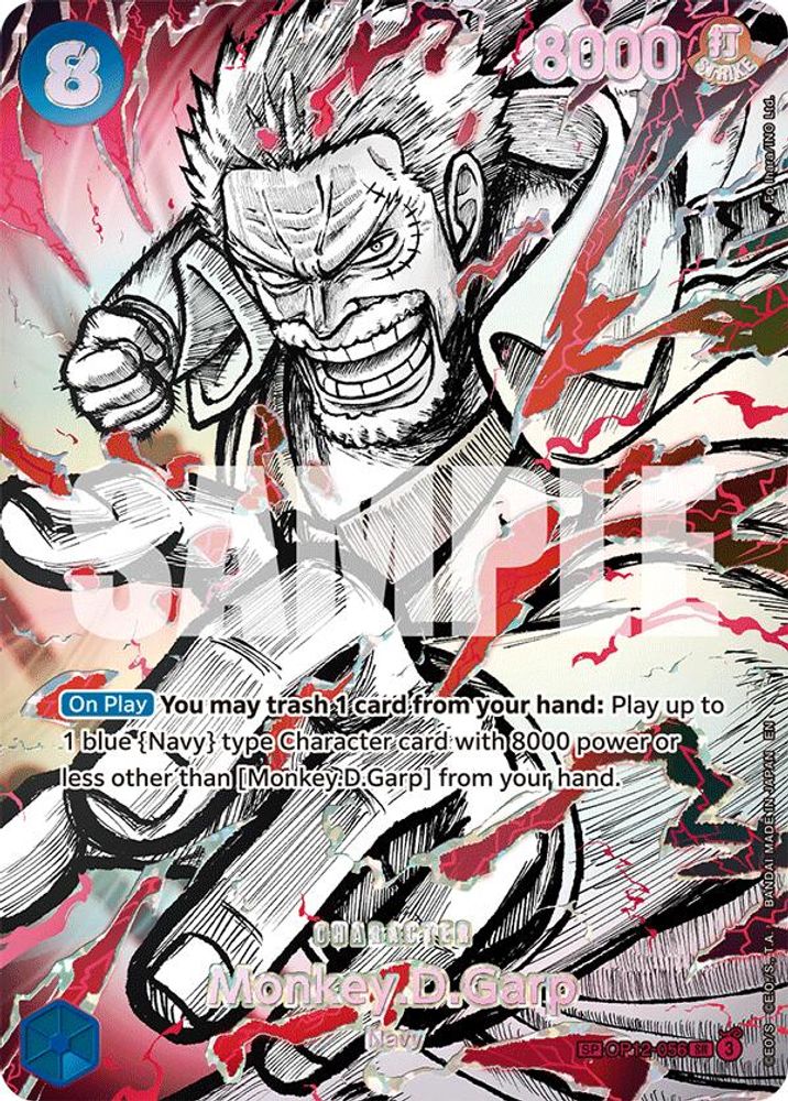 [SP] Monkey.D.Garp (OP12-056) - Super Rare - One Piece OP17 The World's Strongest Warriors