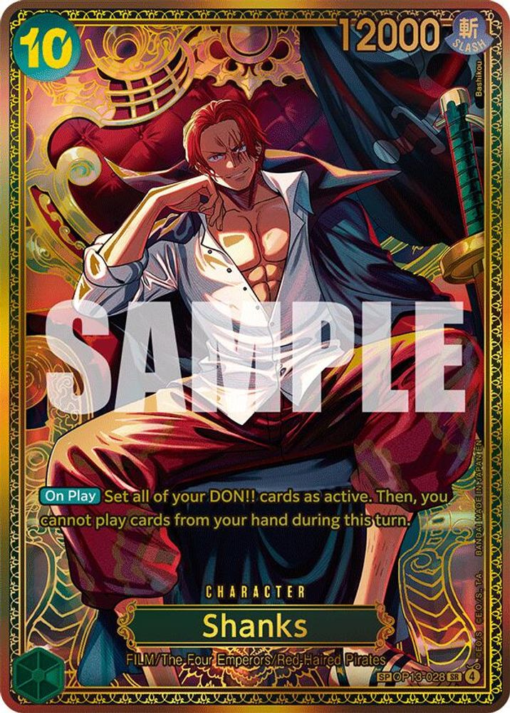 [SP] Shanks (OP13-028) - Super Rare - One Piece OP17 The World's Strongest Warriors