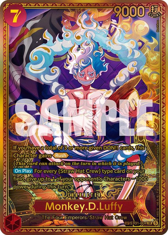 [SP] Monkey.D.Luffy  (ST31-004) - Super Rare - One Piece OP17 The World's Strongest Warriors