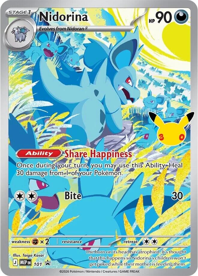 Nidorina - [ MEP 101 ] - Pokemon ME 30th Celebration Promo