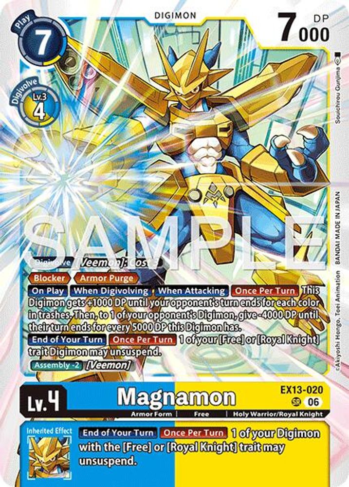 Magnamon (EX13-020) Super Rare - Digimon EX-13 Chivalrous XIII-Cherry Collectables