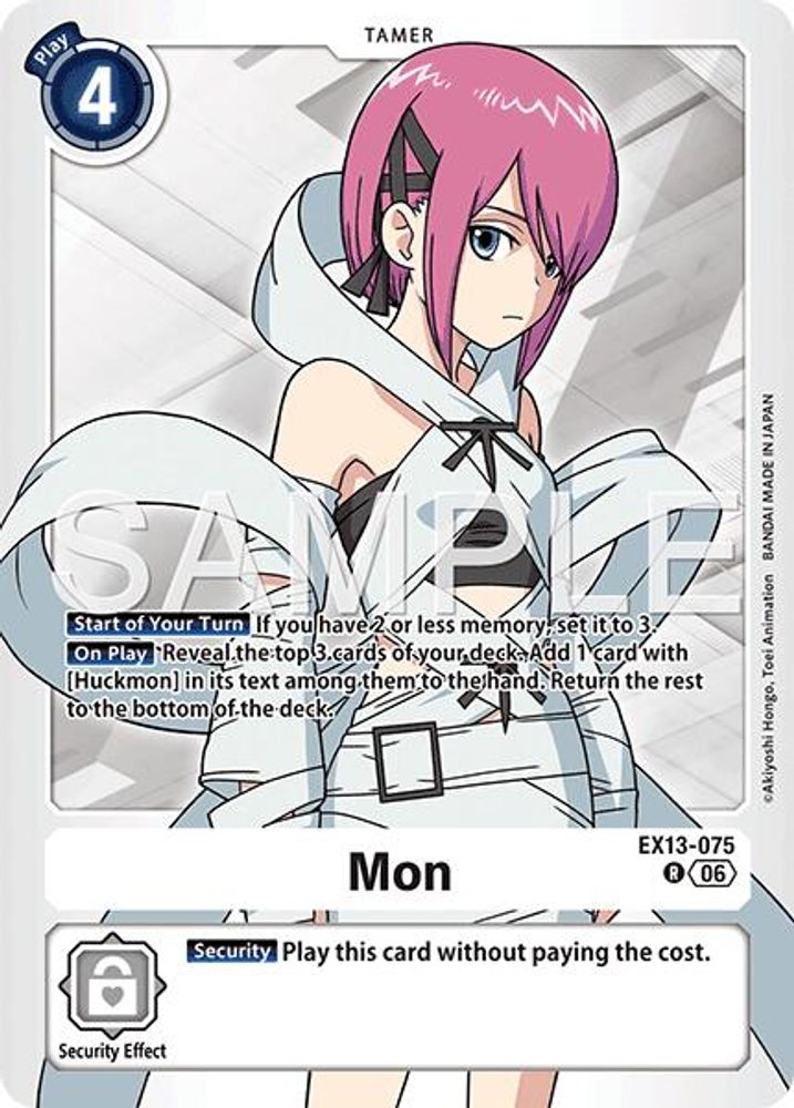 Mon (EX13-075) Rare - Digimon EX-13 Chivalrous XIII-Cherry Collectables