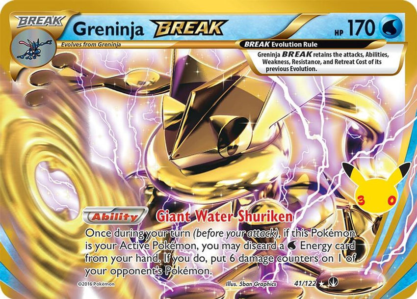 Greninja BREAK - [  041/122 ] -  Pokemon ME 30th Celebration Classic Collection