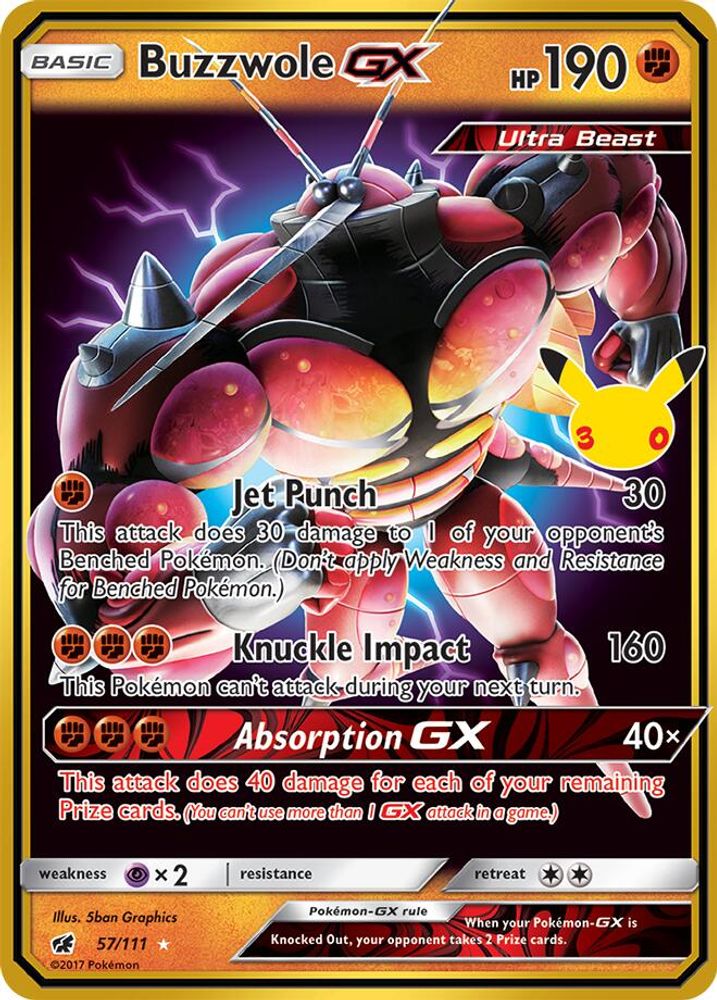 Buzzwole GX - [  057/111 ] -  Pokemon ME 30th Celebration Classic Collection