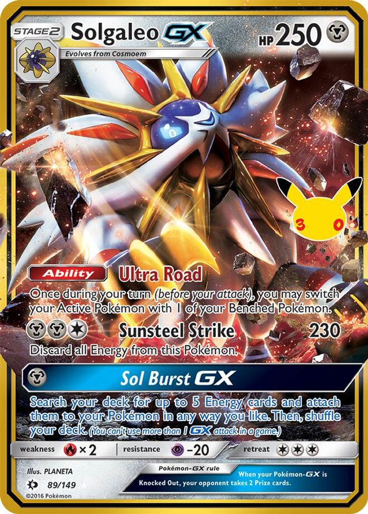 Solgaleo GX - [  089/149 ] -  Pokemon ME 30th Celebration Classic Collection
