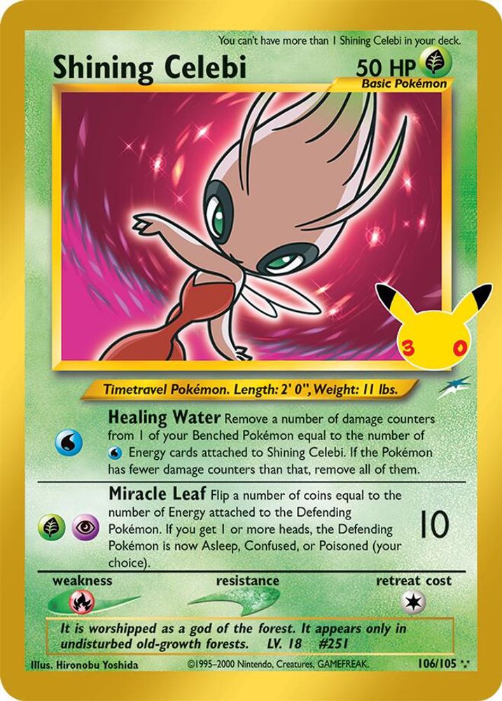 Shining Celebi - [  106/105 ] -  Pokemon ME 30th Celebration Classic Collection