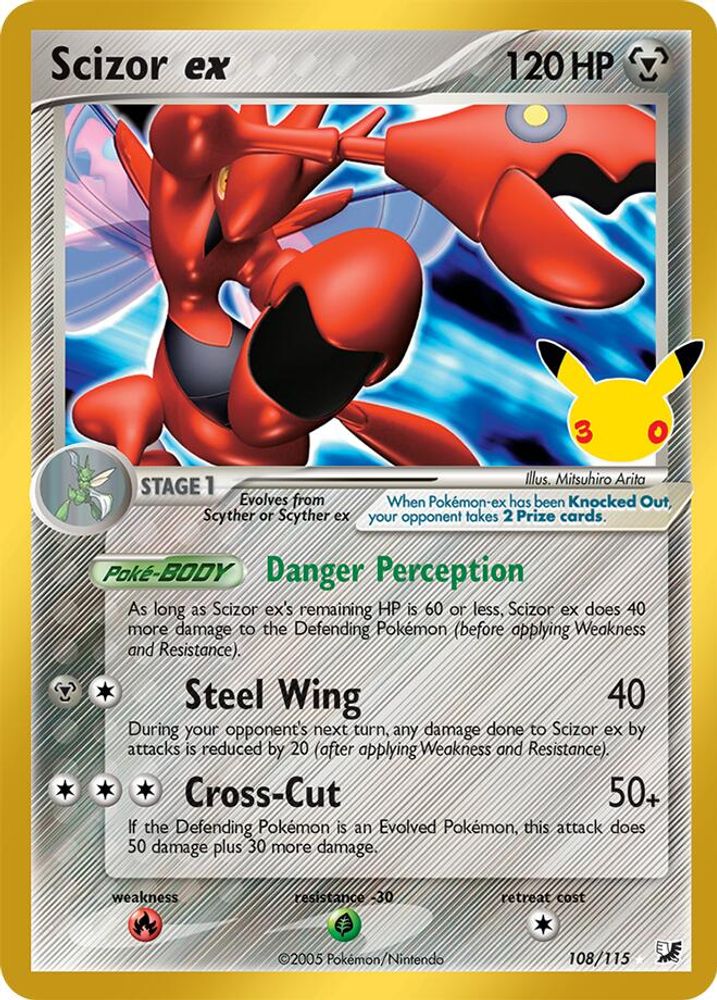 Scizor ex - [  108/115 ] -  Pokemon ME 30th Celebration Classic Collection
