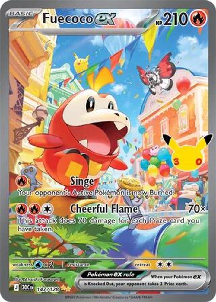 Fuecoco ex - [  147/128 ] -  Special Illustration Rare - Pokemon ME 30th Celebration