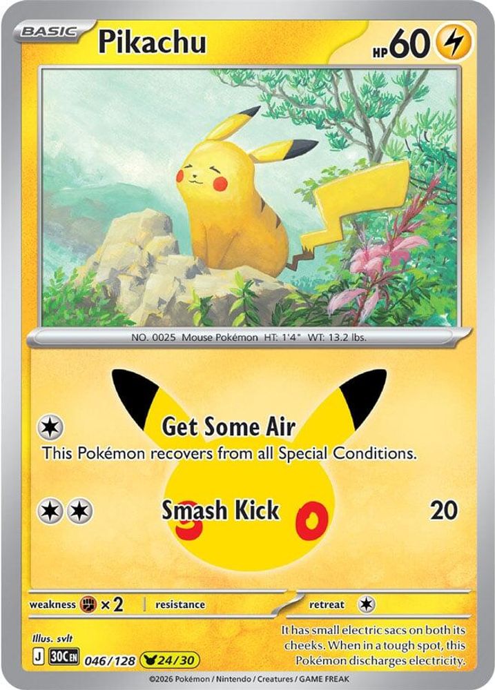Pikachu [24/30] - 046/128 -  (Pikachu Rare) - Pokemon ME 30th Celebration