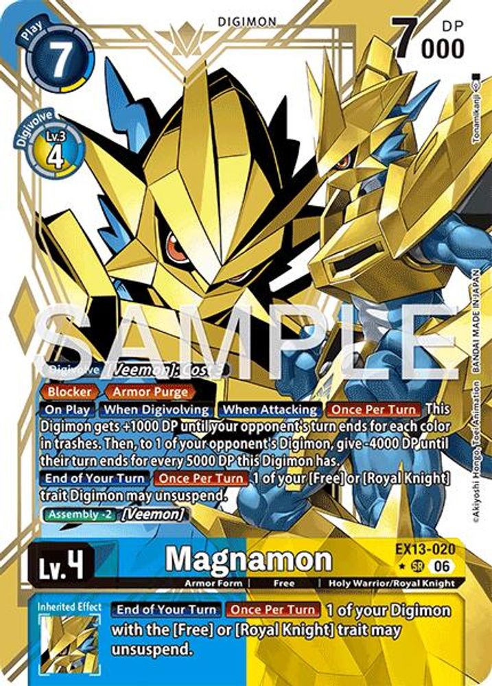 [ALTERNATE ART] Magnamon (EX13-020) - ★SR Digimon EX-13 Chivalrous XIII-Cherry Collectables