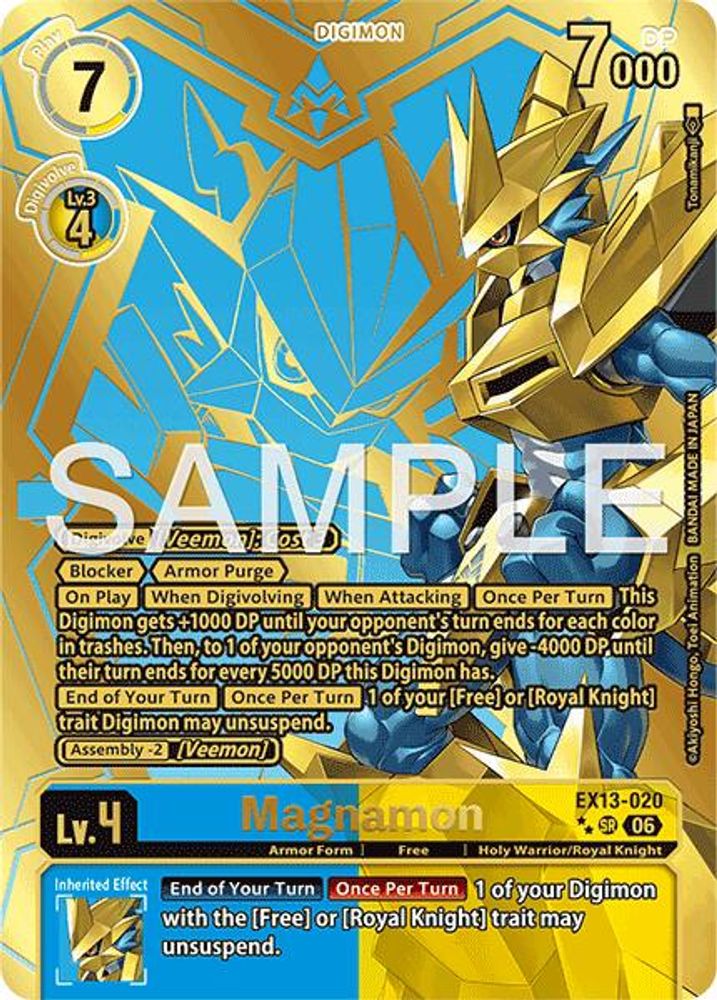 [RARE PULL // RP] Magnamon (EX13-020) ★★ - Digimon EX-13 Chivalrous XIII-Cherry Collectables