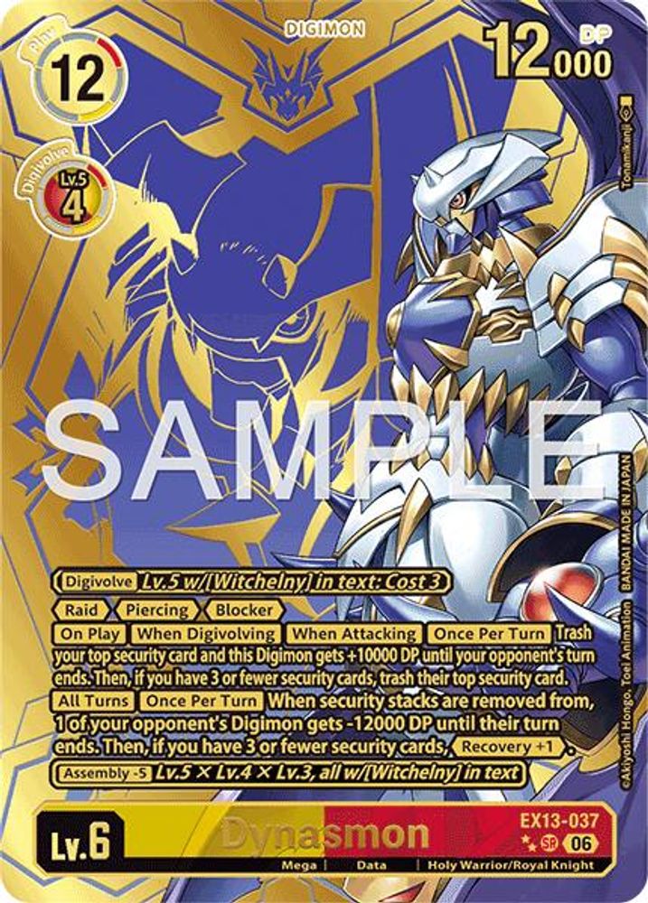 [RARE PULL // RP] Dynasmon (EX13-037) ★★ - Digimon EX-13 Chivalrous XIII-Cherry Collectables