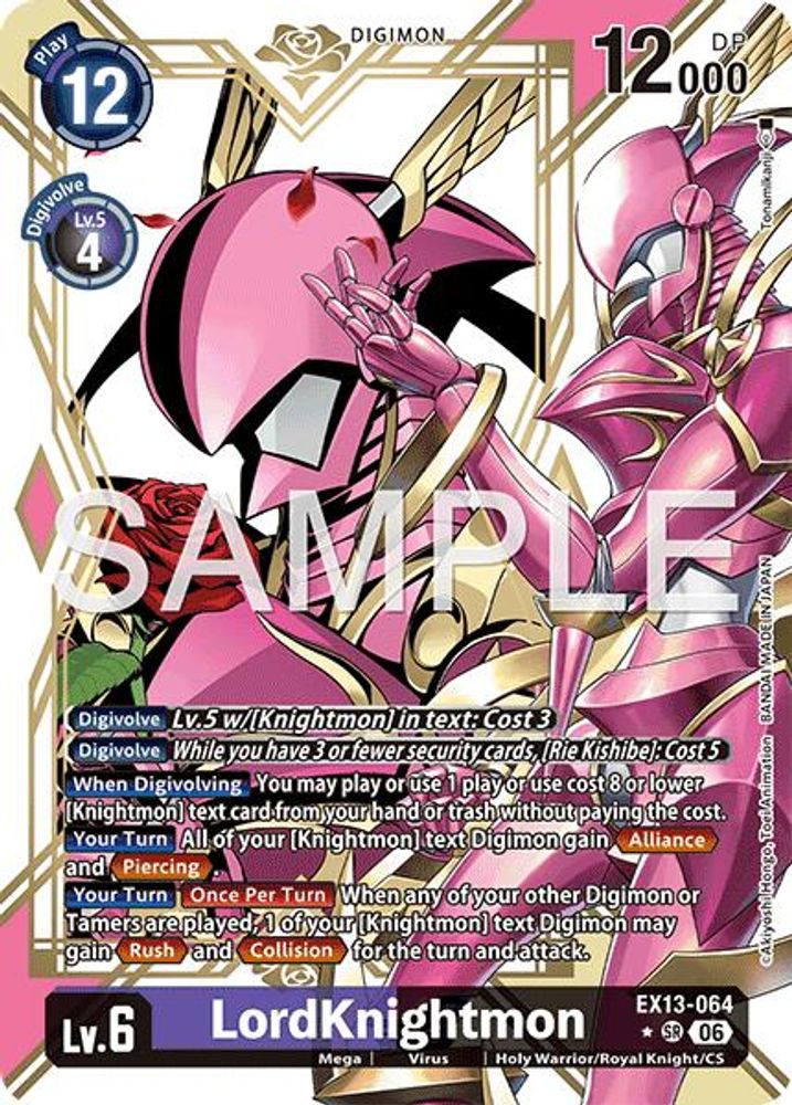 [ALTERNATE ART] LordKnightmon (EX13-064) - ★SR Digimon EX-13 Chivalrous XIII-Cherry Collectables