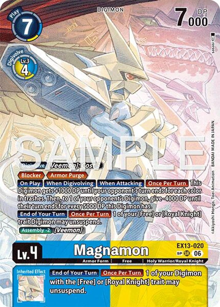 [ SP ] Magnamon (EX13-020) SP - Digimon EX-13 Chivalrous XIII-Cherry Collectables