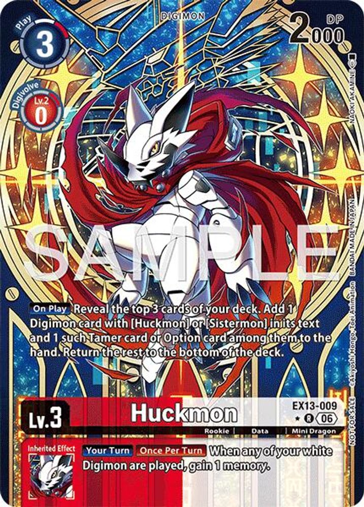 [ ALTERNATE ART ] Huckmon (Extended Art) (EX13-009) ★R - Digimon EX-13 Chivalrous XIII-Cherry Collectables