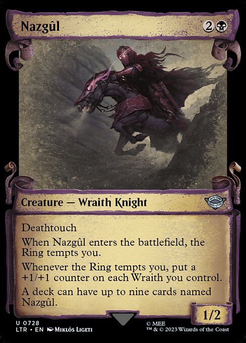 [SCROLL] Nazgul - LTR 728 - Uncommon Lord Of The Rings Tales Of Middle-earth Variant