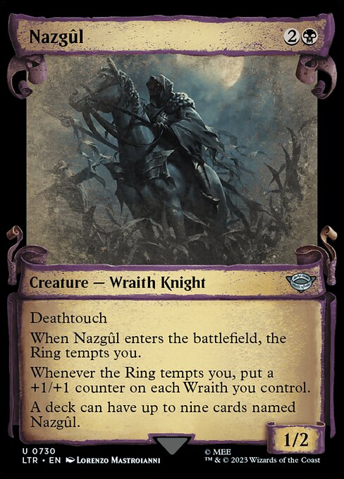 [SCROLL] Nazgul - LTR 730 - Uncommon Lord Of The Rings Tales Of Middle-earth Variant