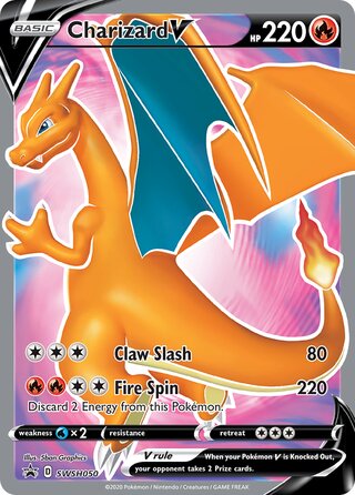 Charizard V - SWSH050 - Ultra Rare Promo - Champions Path