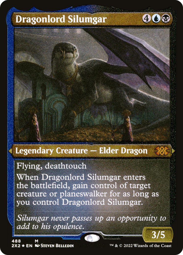 [ EF ] [FOIL] Dragonlord Silumgar (Foil Etched) #488 - MYTHIC 2X2 - Double Masters 2022