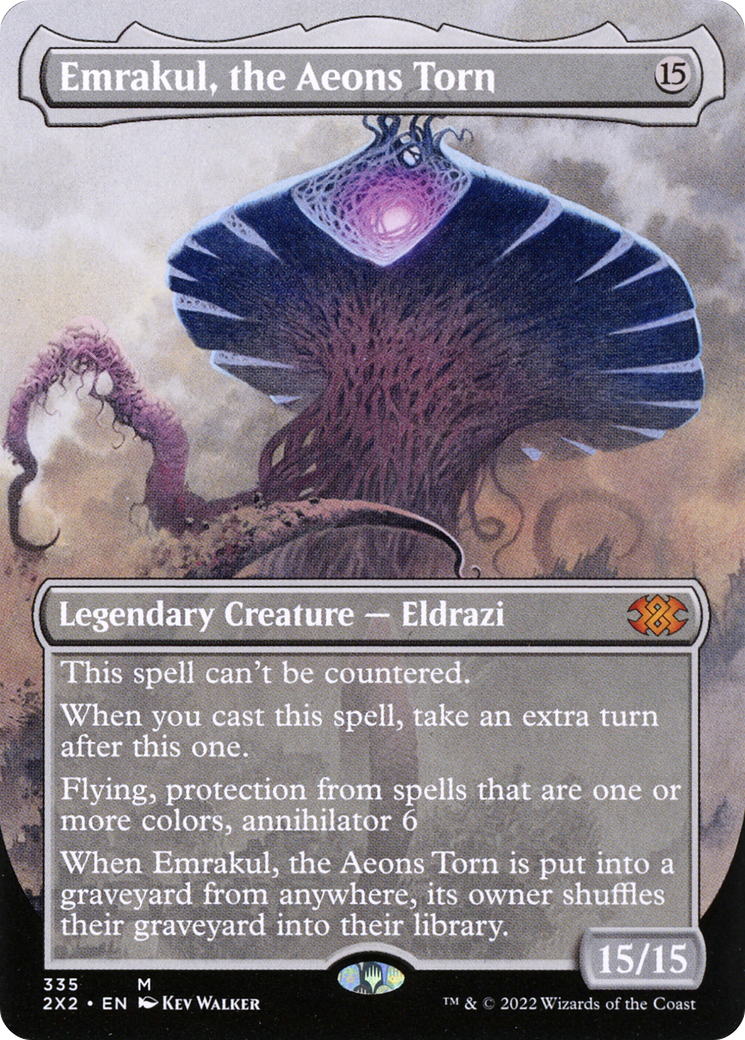 [ BL ] Emrakul, the Aeons Torn (Borderless) #335 - MYTHIC 2X2 - Double Masters 2022