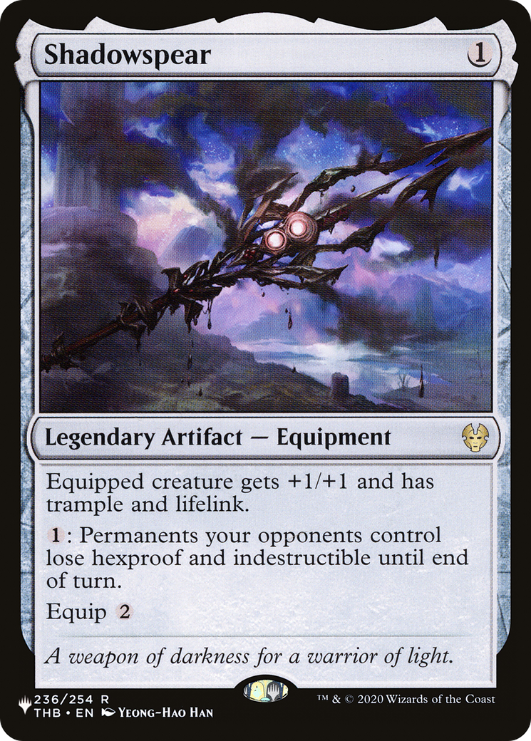 Shadowspear #236 - RARE LIST - The List