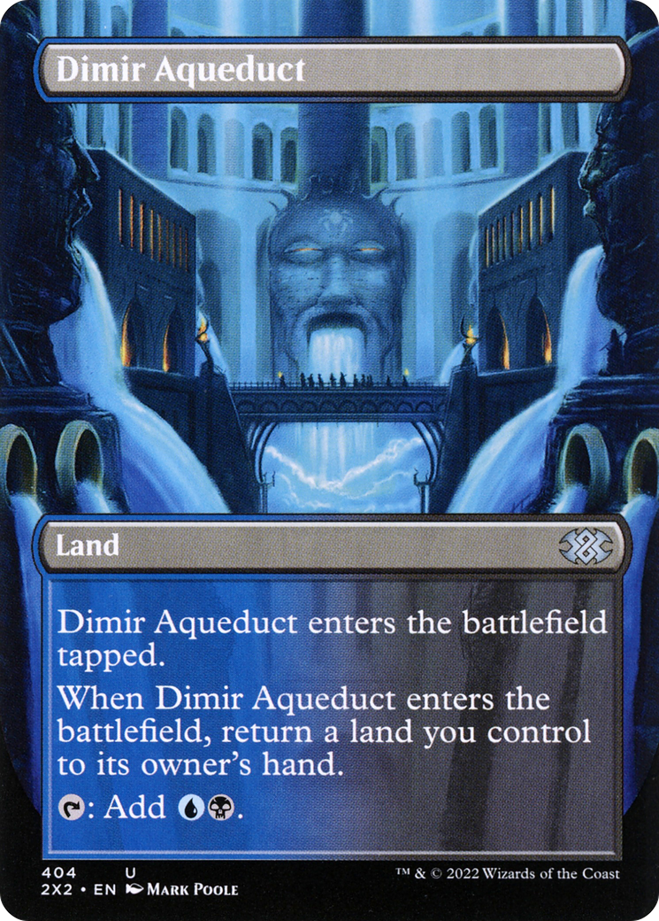 [ BL ] Dimir Aqueduct (Borderless) #404 - UNCOMMON 2X2 - Double Masters 2022