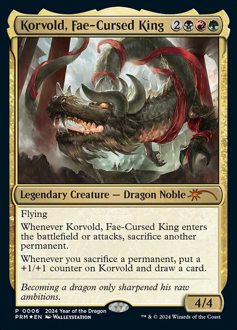 FOIL Korvold, Fae-cursed King - P0006 - 2024 Lunar New Year
