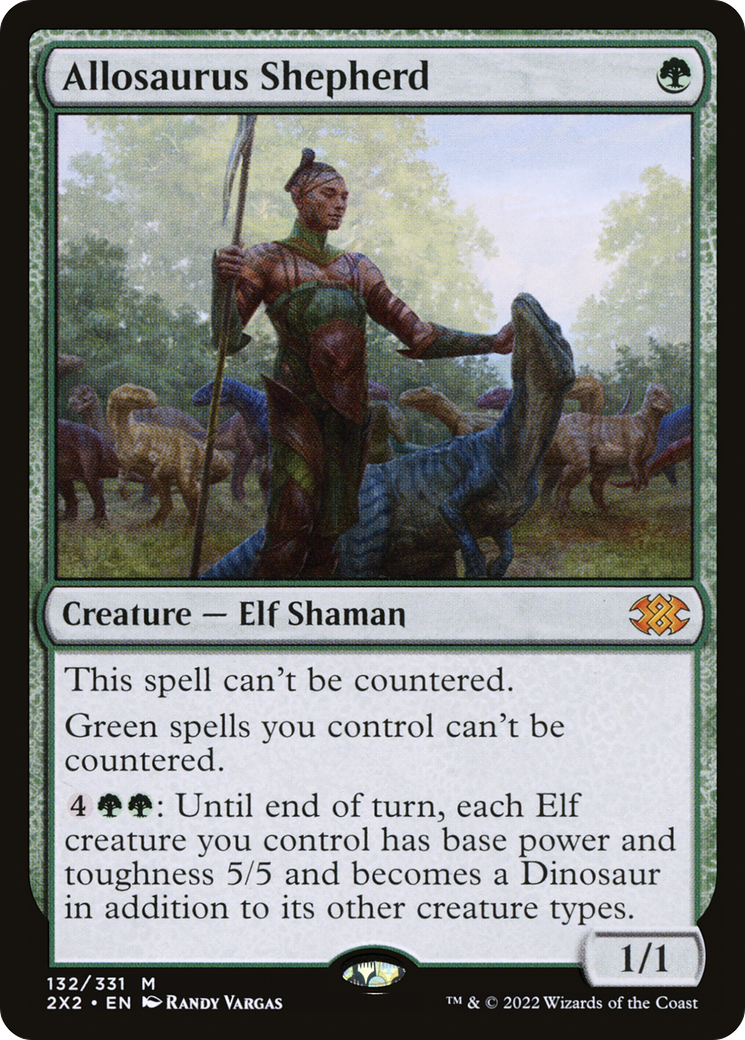 Allosaurus Shepherd #132 - MYTHIC 2X2 - Double Masters 2022