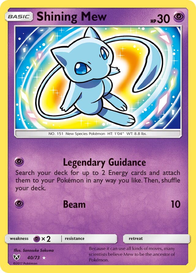 Shining Mew - 40/73 - Holo Rare Shining Legends