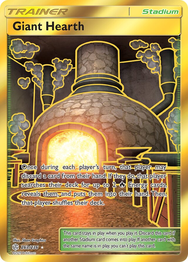 Giant Hearth - 263/236 - Secret Rare - Cosmic Eclipse