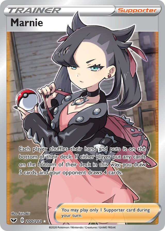 [FULL ART] Marnie - 200/202 - Ultra Rare - Sword And Shield Base Set