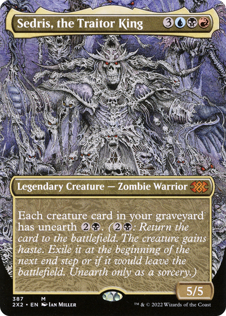[ BL ] [FOIL] Sedris, the Traitor King (Borderless) #387 - MYTHIC 2X2 - Double Masters 2022