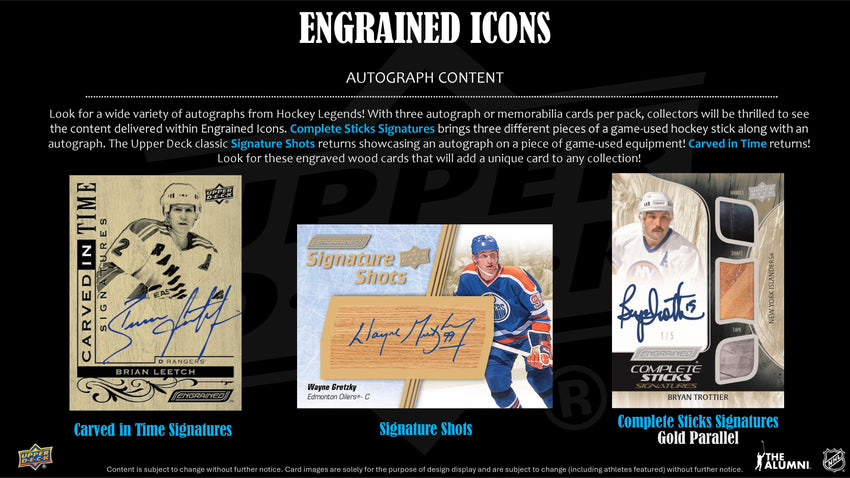 2024-25 Upper Deck Engrained Icons Hockey Hobby Box (Pre Order)