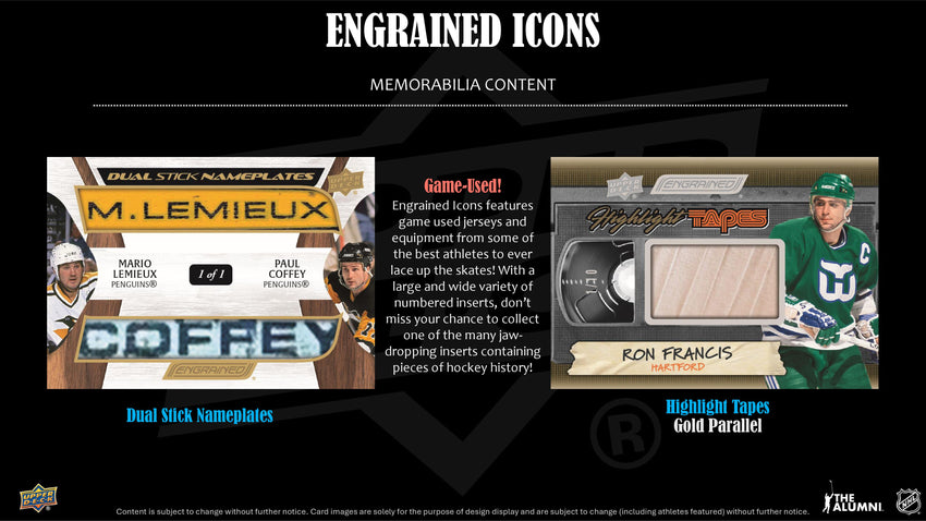 2024-25 Upper Deck Engrained Icons Hockey Hobby Box (Pre Order)