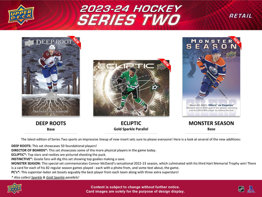 2023-24 Upper Deck Series 2 Hockey Blaster Box-Cherry Collectables