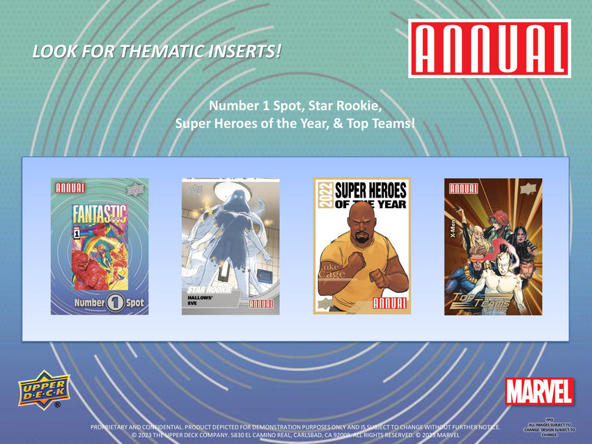 2022-23 Upper Deck Marvel Annual Trading Cards Hobby Box