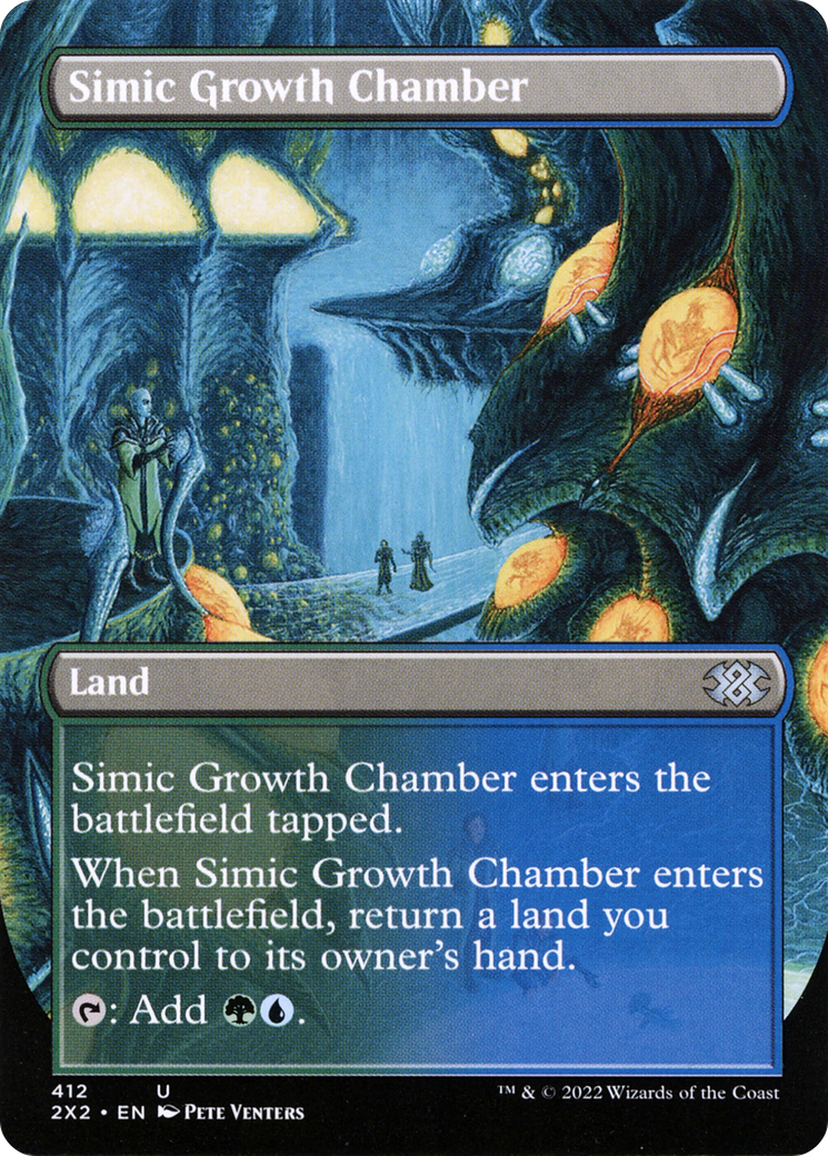 [ BL ] [FOIL] Simic Growth Chamber (Borderless) #412 - UNCOMMON 2X2 - Double Masters 2022