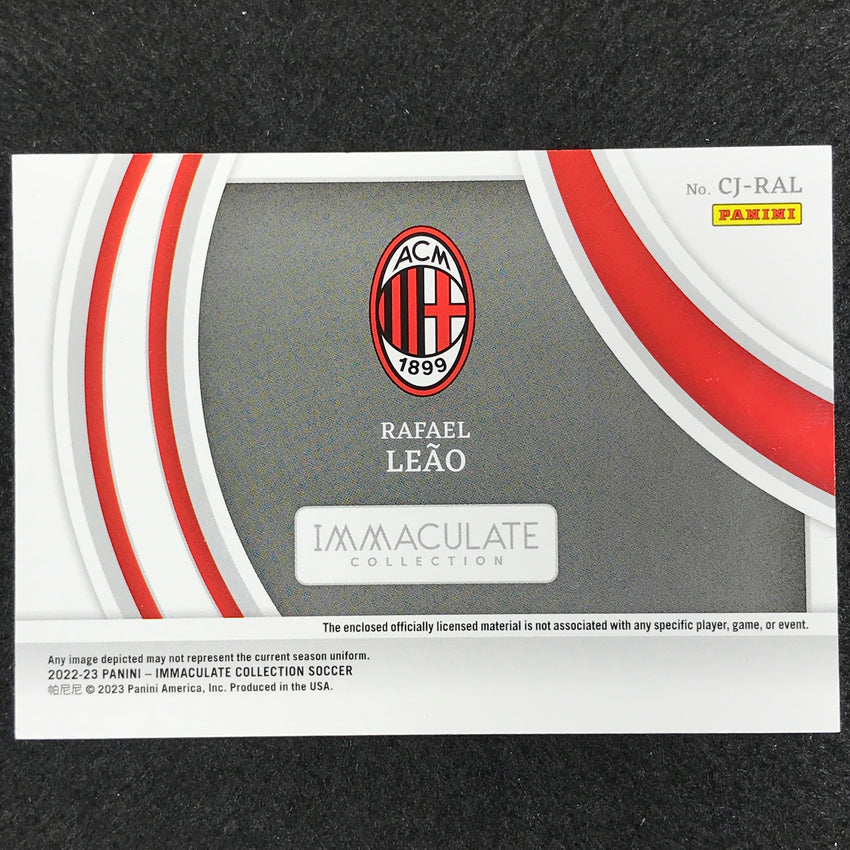 2022-23 Immaculate Rafael Leao Clearly Immaculate Jersey Relic Sapphire 3/10