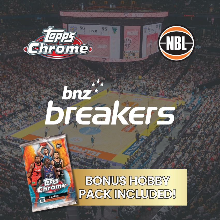 2024-25 Topps Chrome NBL NEW ZEALAND BREAKERS Base Team Set #51-60 (BONUS Hobby Pack)