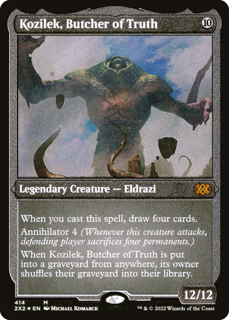 [ EF ] [FOIL] Kozilek, Butcher of Truth (Foil Etched) #414 - MYTHIC 2X2 - Double Masters 2022