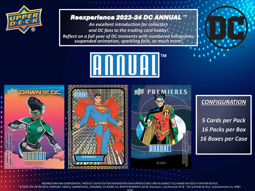 2023-24 Upper Deck DC Annual 1-Box Opening  #28993 - Character Team Based -  Aug 22 (12pm)