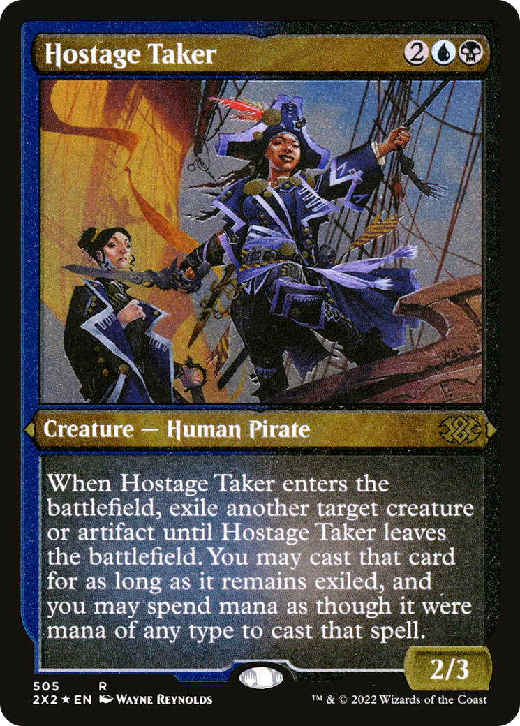 [ EF ] [FOIL] Hostage Taker (Foil Etched) #505 - RARE 2X2 - Double Masters 2022