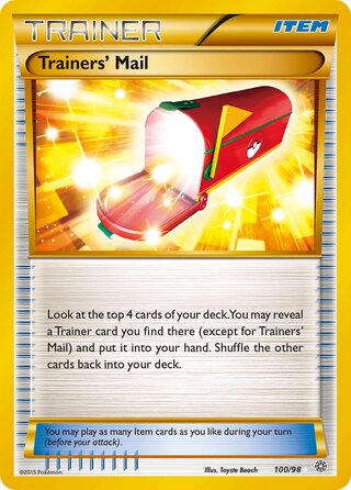 Trainers Mail - 100/98 - Secret Rare - Ancient Origins