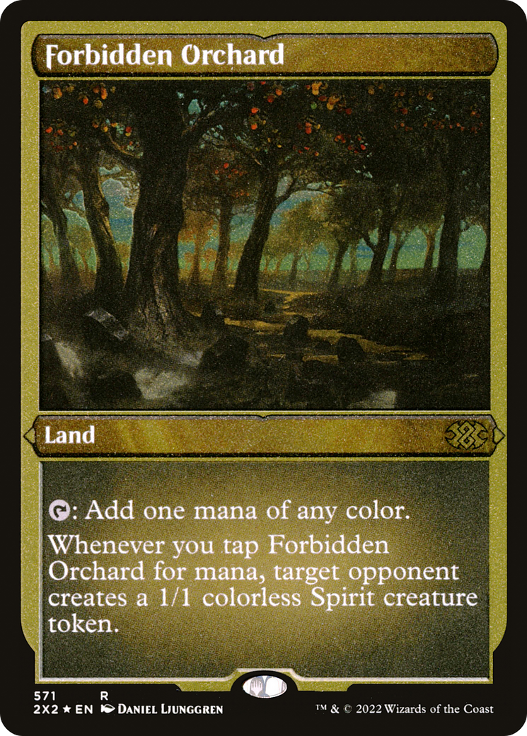 [ EF ] [FOIL] Forbidden Orchard (Foil Etched) #571 - RARE 2X2 - Double Masters 2022