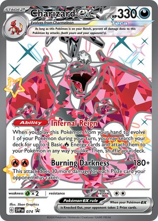 Charizard ex - SVP 074 - Shiny Ultra Rare Paldean Fates Tin Promo