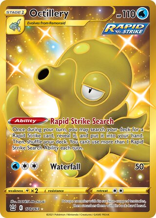 Octillery - 178/163 - Secret Rare - Battle Styles