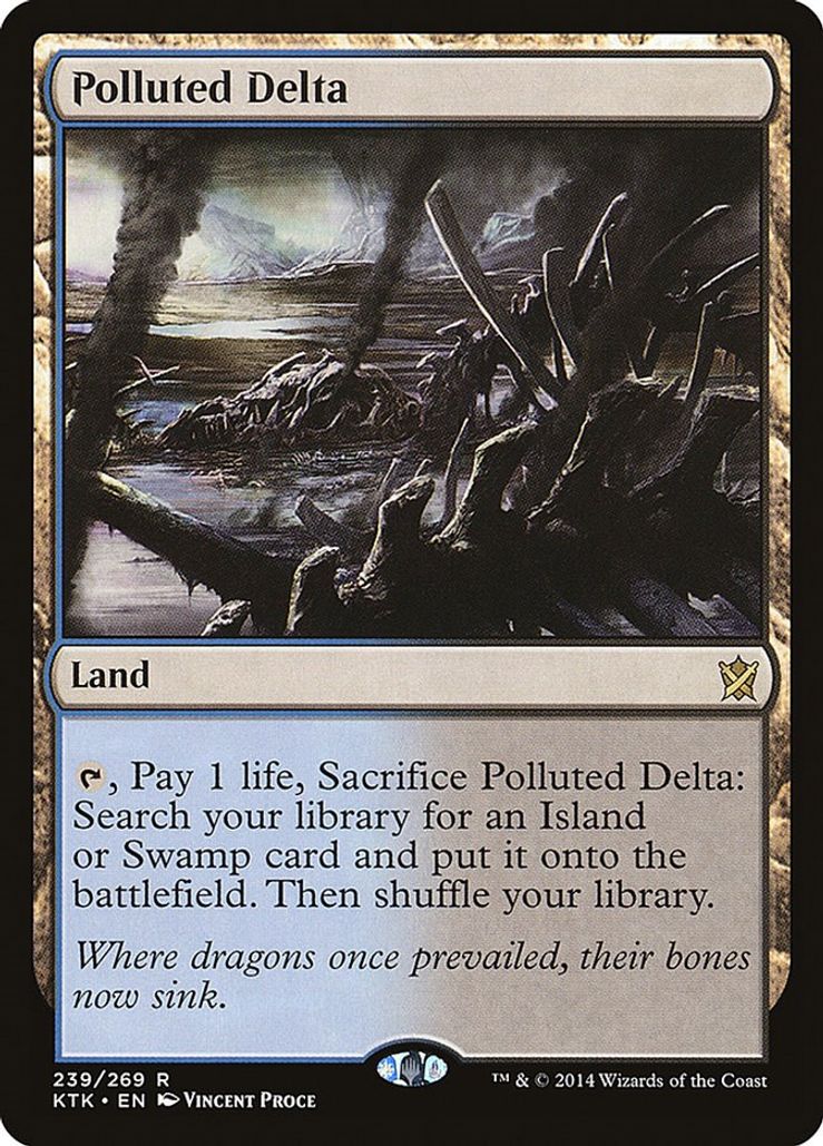 Foil Polluted Delta 239/269 - Rare Khans Of Tarkir