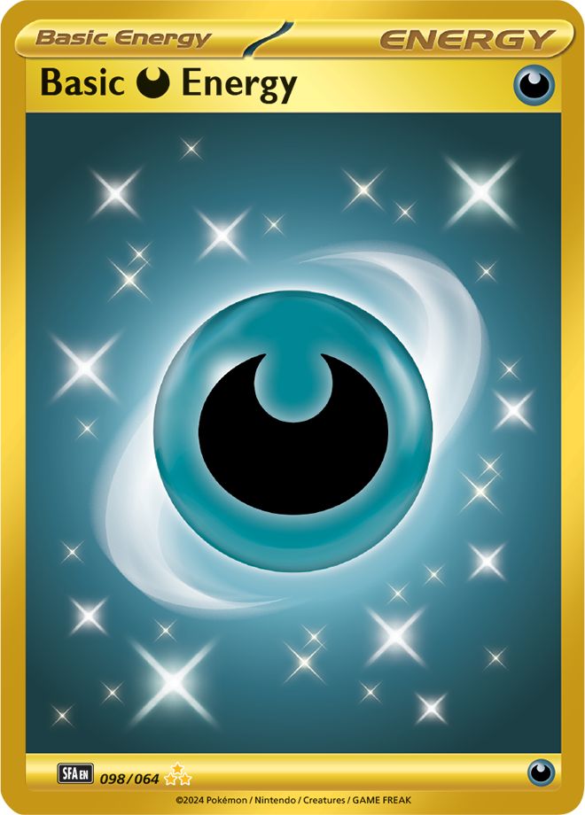 098/064 - Basic Darkness Energy - Secret Rare (Hyper) Shrouded Fable